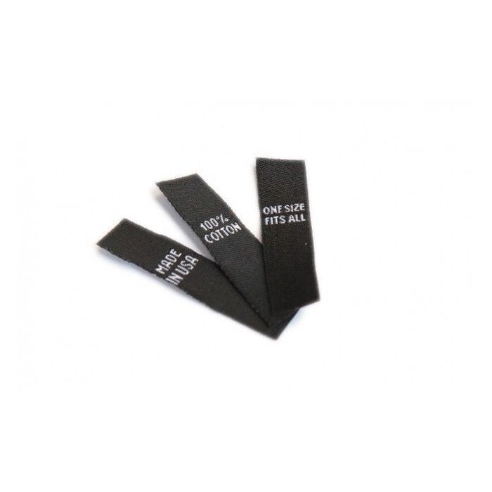 Noir - 100 étiquettes tag noires